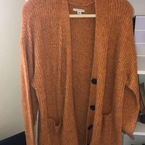 Orange cardigan